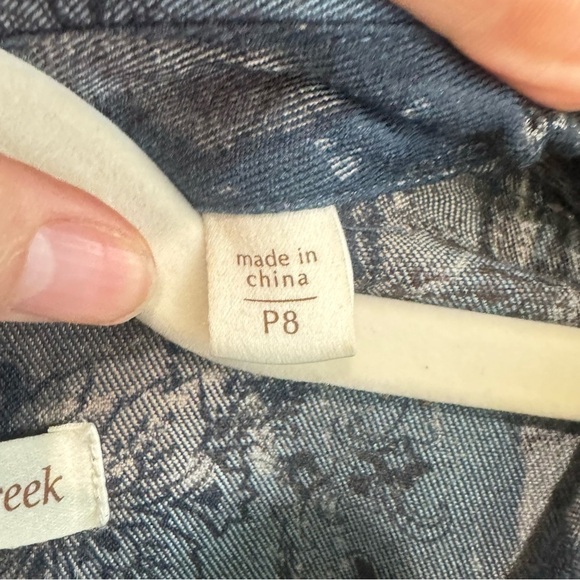 Coldwater Creek Womens Size 8P Dark Floral Whimsigoth Beaded Blazer Jacket Y2K - Picture 5 of 11